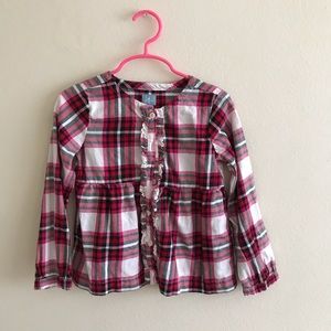 GAP Plaid Top